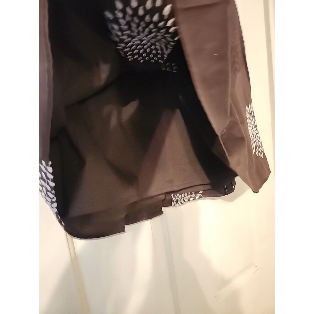 Ann Taylor Brown Floral Skirt Womens Size 6 Knee Length Lined Career Office - Picture 2 of 6